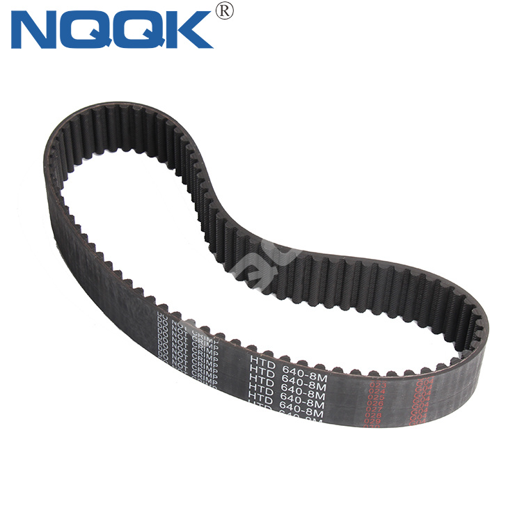 HTD 640 8M Black Rubber Endless Industrial Timing Belt Timing Pulley Belt