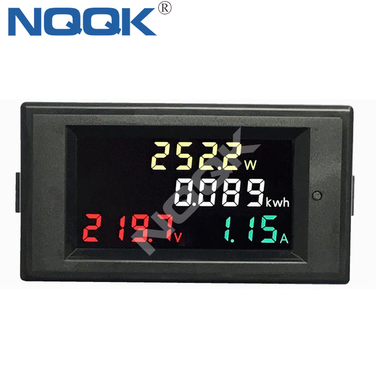 D69-2049 High-Definition Color LCD Digital AC Power Voltmeter Ammeter