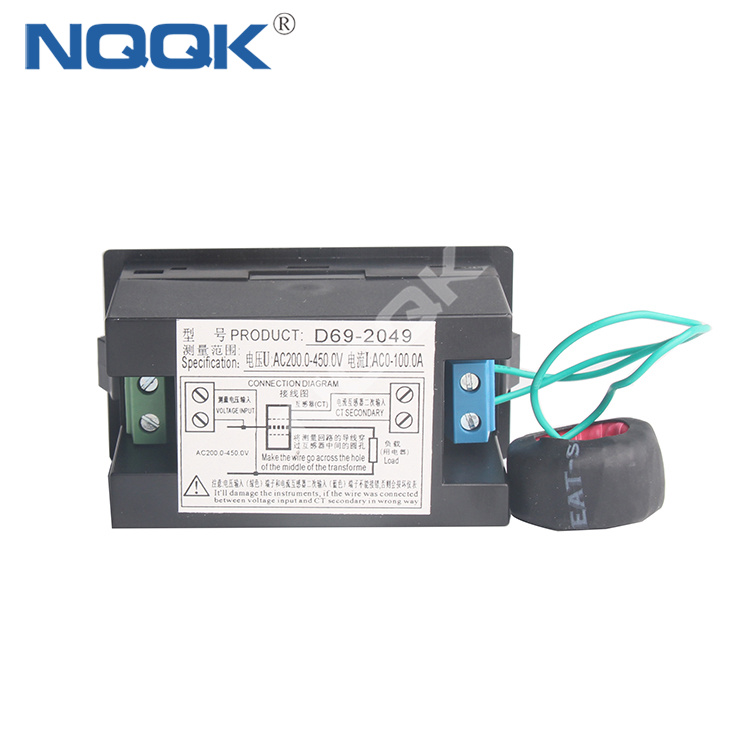 D69-2049 High-Definition Color LCD Digital AC Power Voltmeter Ammeter